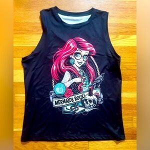 Punk Rock Ariel Tank! 🖤🧜‍♀️✨🐚